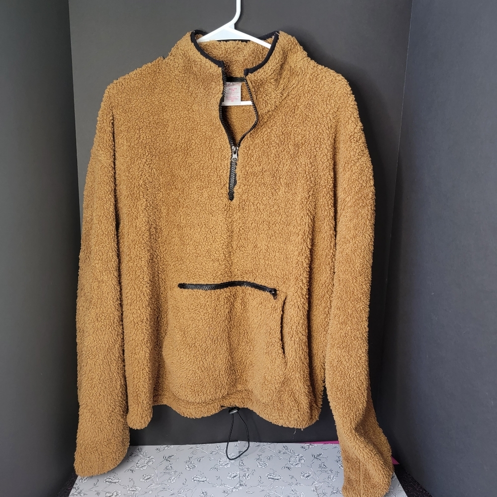 NOBO Fleece Jacket Girls Size 2XL Tan Coat